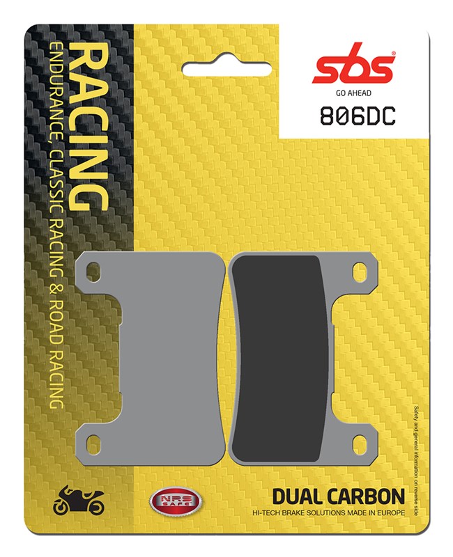 SBS brake pads KH379 racing dual carbon colour black SUZUKI GSX-R 600/750/100/1300 front (806DC)